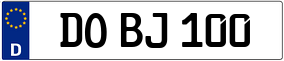 Trailer License Plate